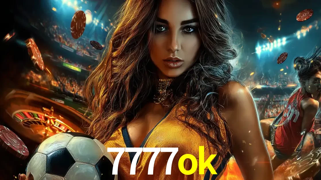 Mulher segurando uma bola de futebol em uma montagem que mistura a paixão esportiva com a emoção da roleta de cassino, tudo disponível na plataforma 7777ok.